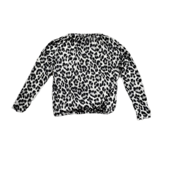 Michael Kors Cheetah Print Long Sleeves Top Size Medium - Picture 3 of 8